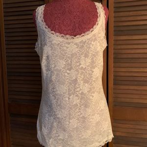Elegant Lined Lace Camisole by Dreamworks. Size 3X